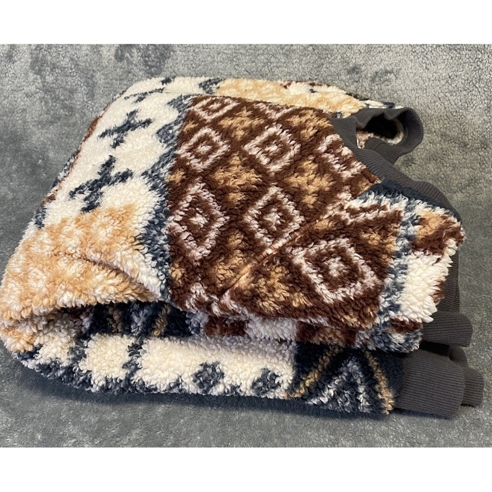 UO Cozy Sherpa Fair Isle Crew Neck Sweatshirt By Urban  Outfitters Men's Size M - Picture 13 of 13